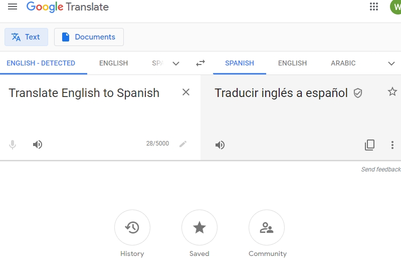 google translate photo to text