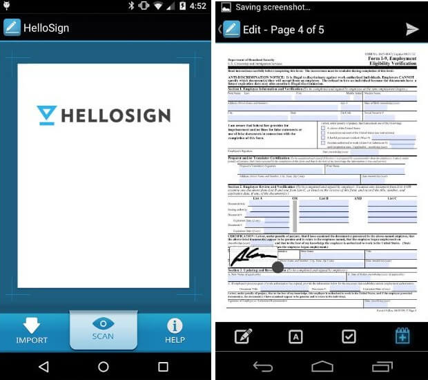signature pdf android