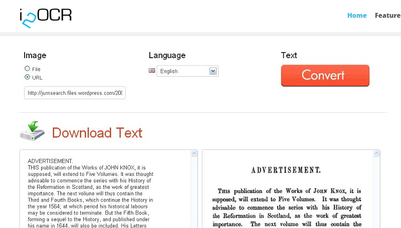 pdf to text ocr website