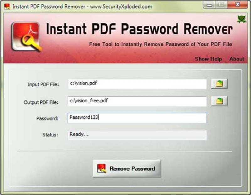adobe pdf remove password protection
