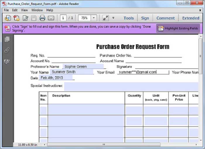 Acrobat Fillable Form Fields Printable Forms Free Online