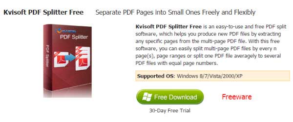  split pdf freeware