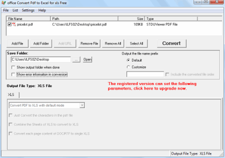 pdf to xls converter free