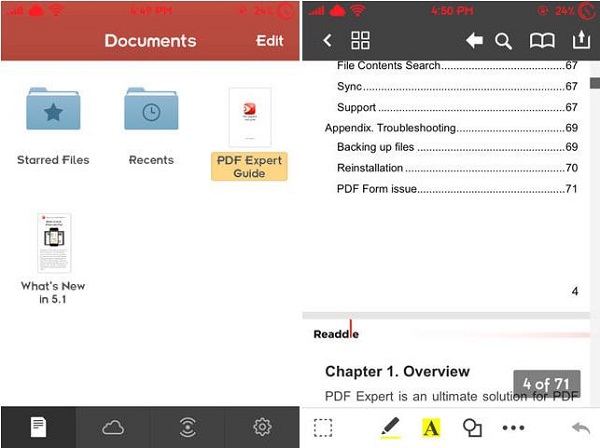 PDF Expert 5 fill out pdf on iphone