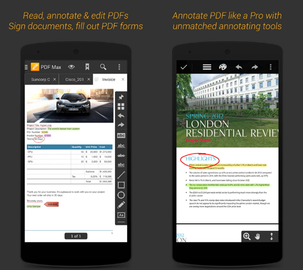 apps that let you write on pdf