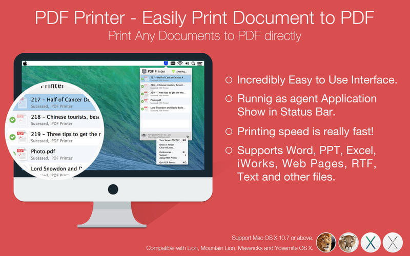 mac pdf printer free