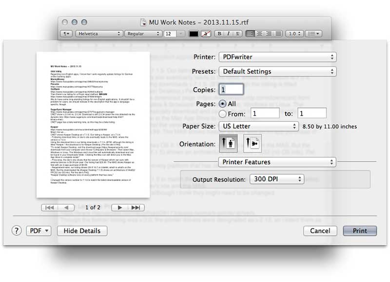 Free pdf printer for mac mojave download