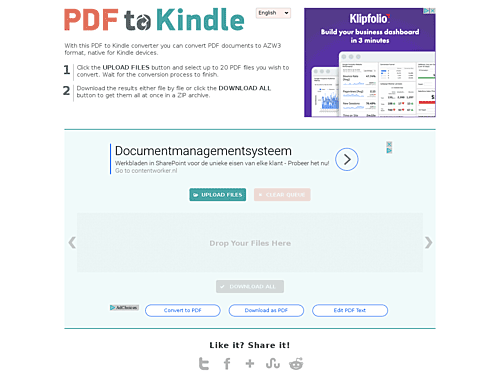 convert pdf to kindle book
