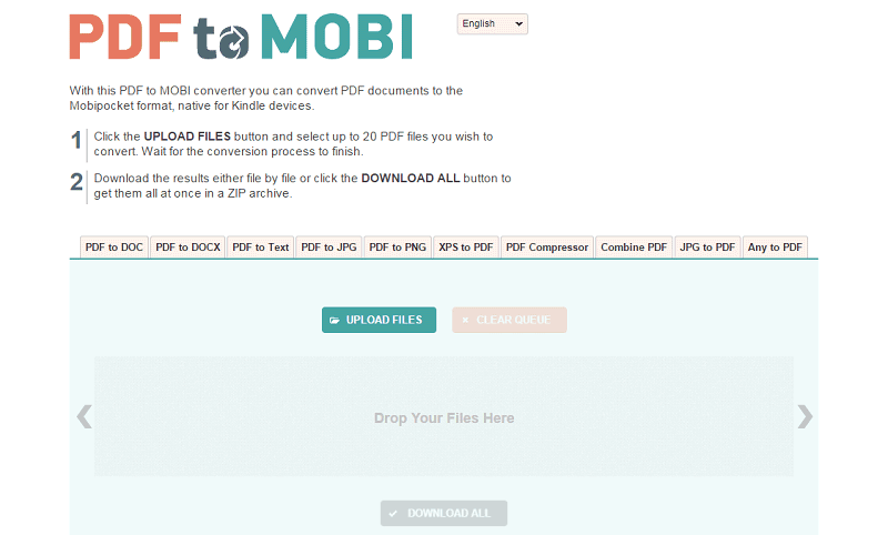 pdf to mobi converter online