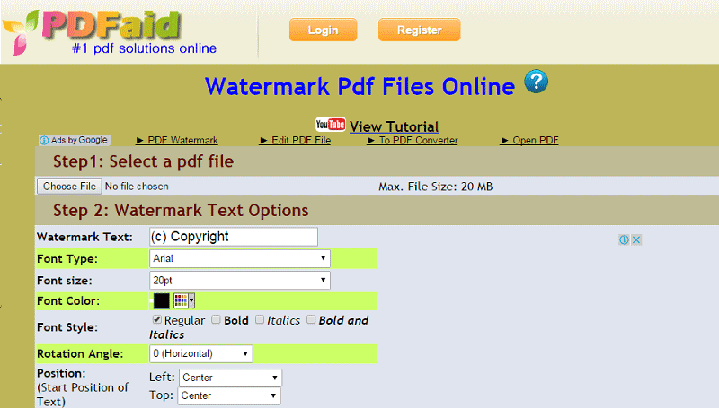 delete watermark pdf online free