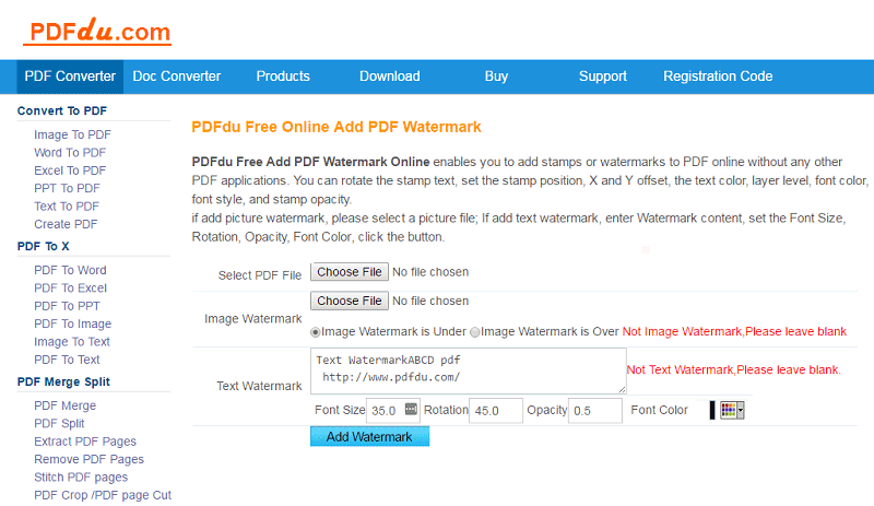 delete watermark pdf online