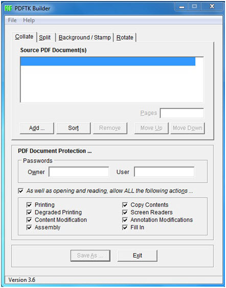 split pdf linux