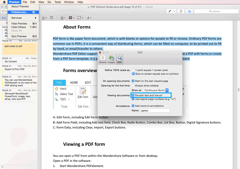 fix pdf text blurry on mac el capitan