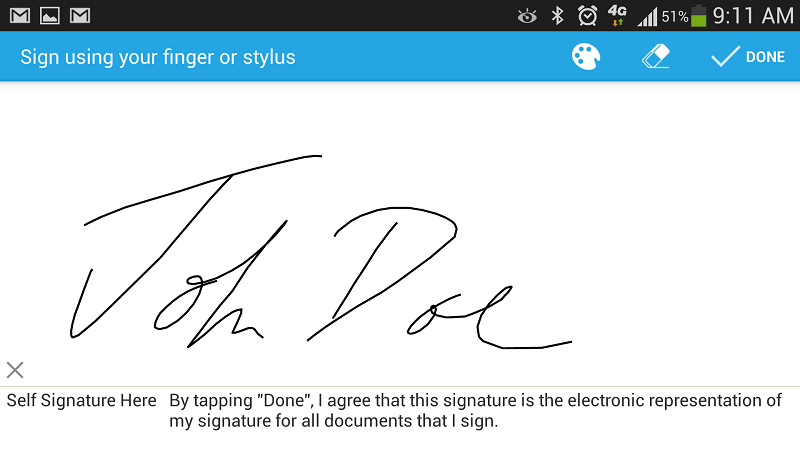 how to add a signature in word using an iphone