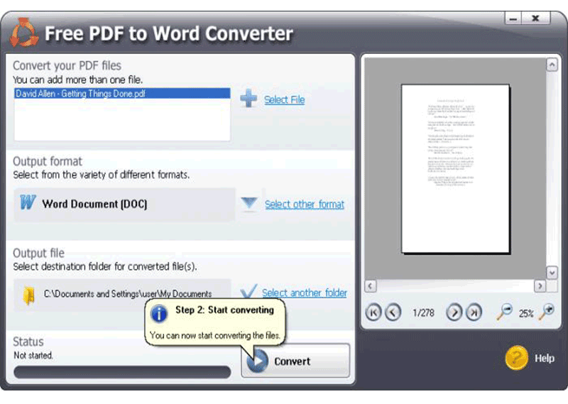 fdf converter to word