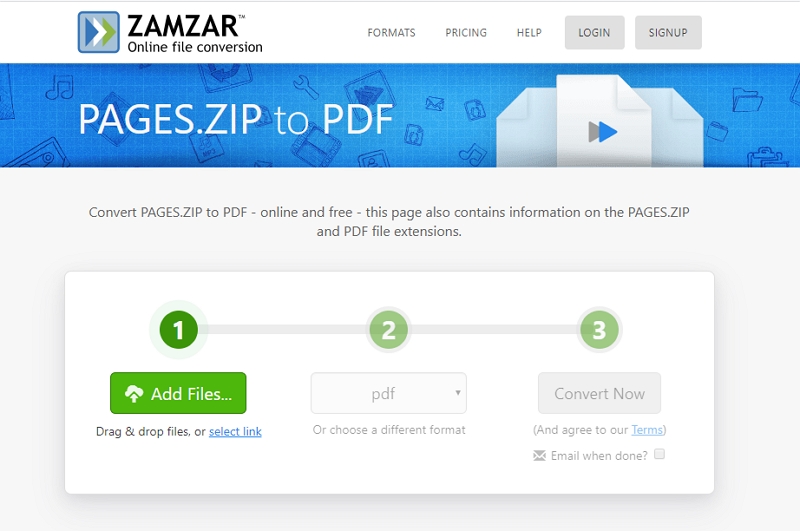 convert zipx to pdf