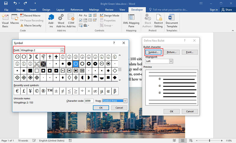 add-checkbox-in-word