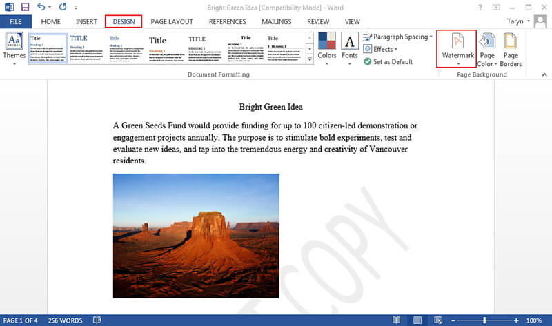 How To Remove Watermark In Word 2010