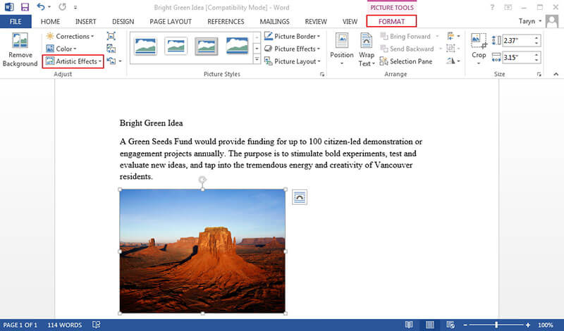 How To Edit A Picture In Word