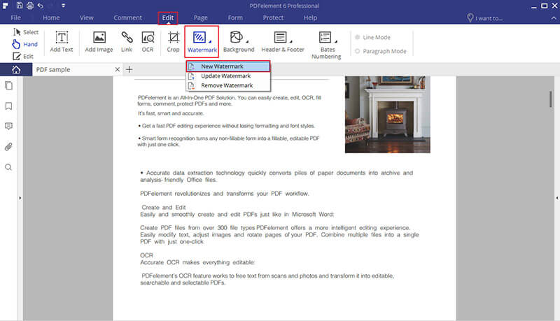 How To Insert Draft Watermark In Word Wondershare PDFelement