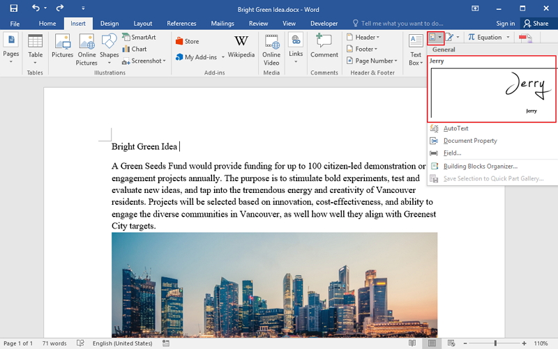 insert a line in microsoft word for mac