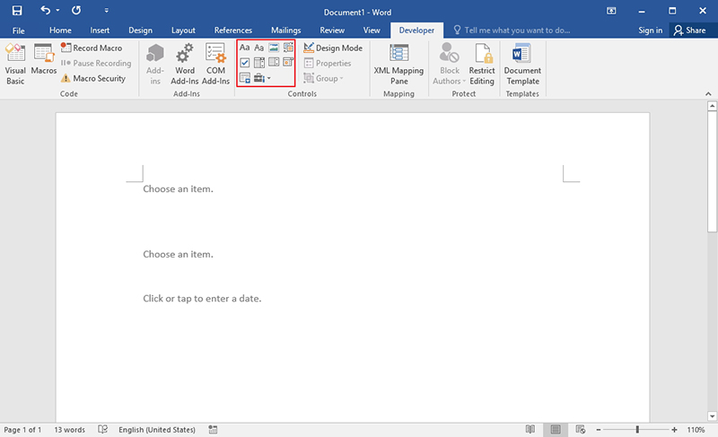 How To Make A Word Document Fillable 2020 Updated