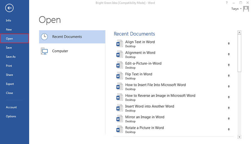 How Do I Insert A File Path Into A Word Document